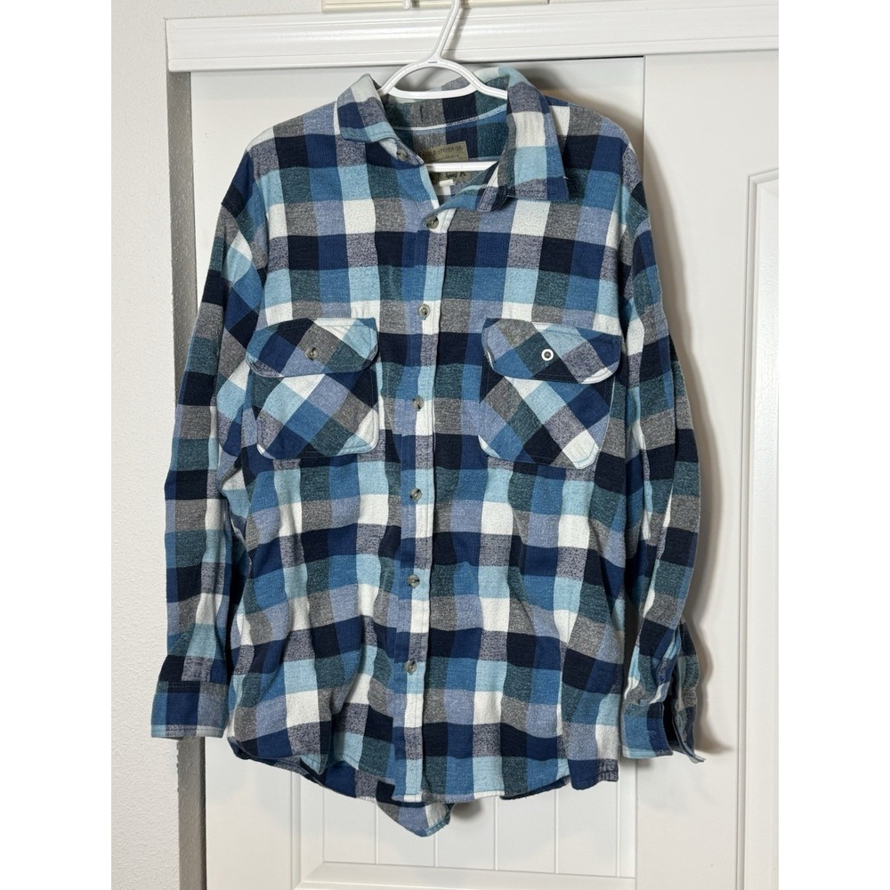 Cold Storage Foul Weather Gear Shacket Men's XL Plaid  Front Heavy Weight